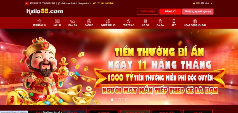 Cập nhật link vào mới nhất của nhà cái HELLO88